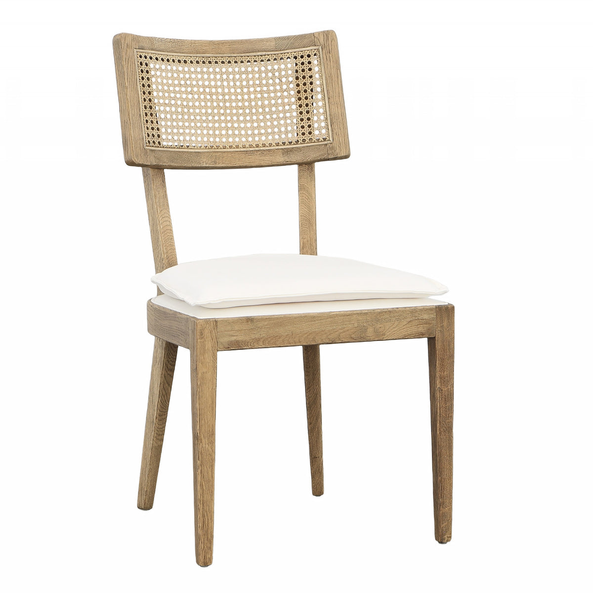 Carlyle Natural Wash and White Seat Dining Chair