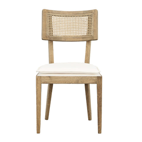Carlyle Natural Wash and White Seat Dining Chair