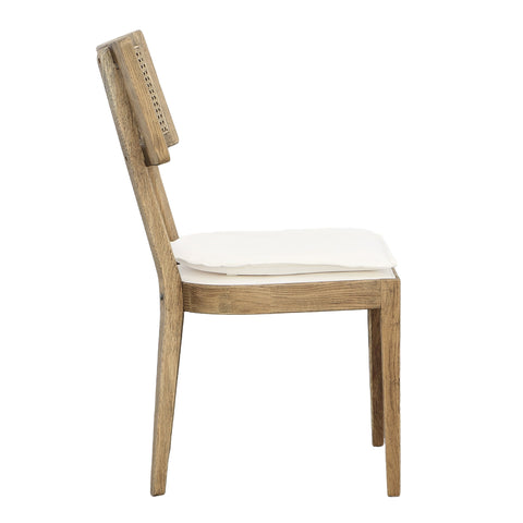 Carlyle Natural Wash and White Seat Dining Chair