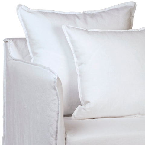 Collins Natural White Finish Occasional Chair