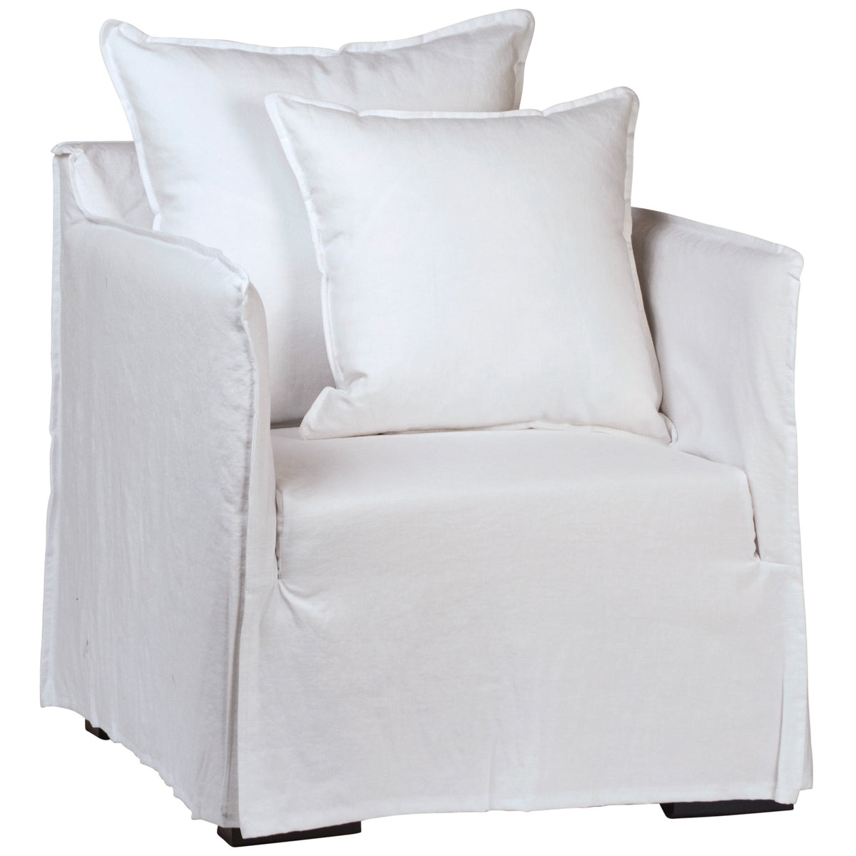 Collins Natural White Finish Occasional Chair