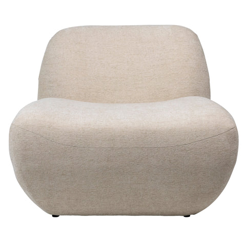 Maisie Cream Chenille Tweed Occasional Chair