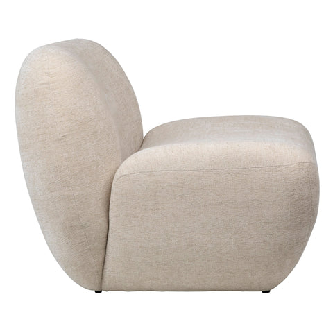 Maisie Cream Chenille Tweed Occasional Chair