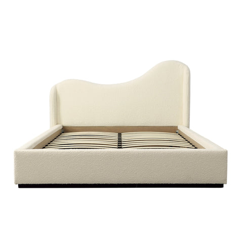 Louisa Ivory Boucle Upholstery Bed