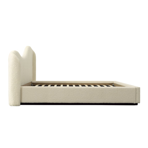 Louisa Ivory Boucle Upholstery Bed