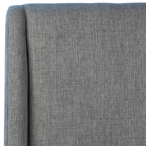 Oliver Grey Upholstery and Natural Wood Finish Dining Chair