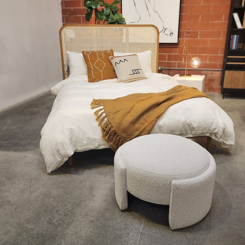 Casa Off White Ottoman