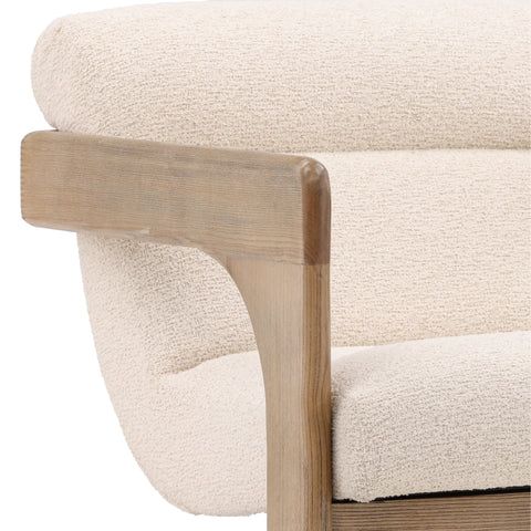 Bridges Everest Cream and Natural Occasional Chair