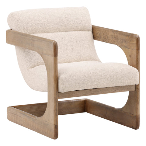 Bridges Everest Cream and Natural Occasional Chair