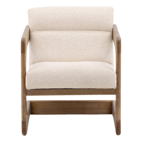 Bridges Everest Cream and Natural Occasional Chair