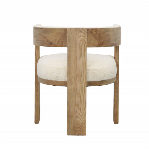 Nadia Cream and Natural Dining Chair