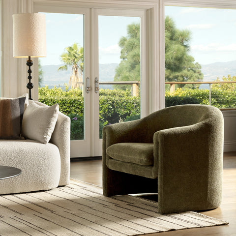 Alda Olive Green Occasional Chair