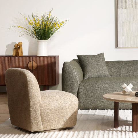 Darrel Walden Sand Swivel Chair
