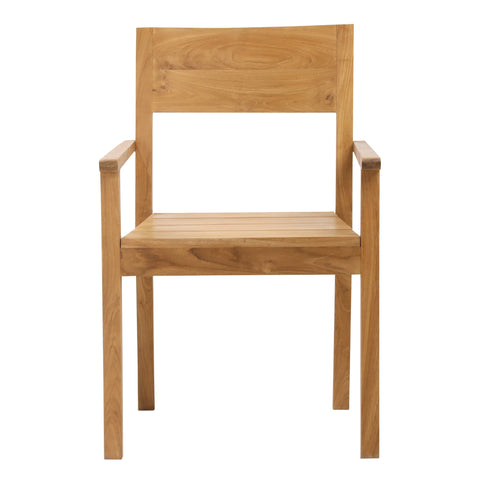 Kira Natural Outdoor Dining Chair Set Of 2