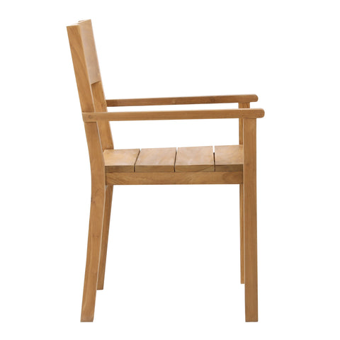 Kira Natural Outdoor Dining Chair Set Of 2