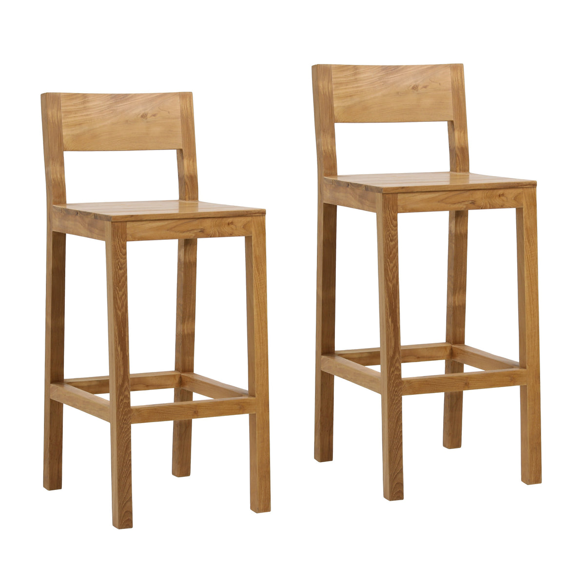 Josie Natural Outdoor Barstool Set Of 2