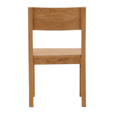 Kira Natural Outdoor Armless Dining Chair Set Of 2