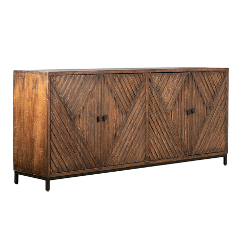 Bally Medium Brown Antique Wood Finish Sideboard