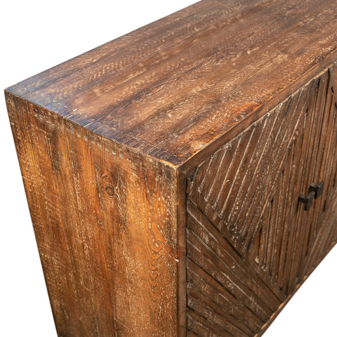 Bally Medium Brown Antique Wood Finish Sideboard