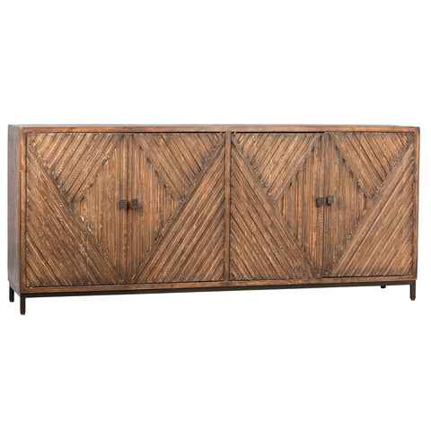 Bally Medium Brown Antique Wood Finish Sideboard