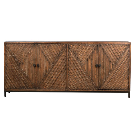Bally Medium Brown Antique Wood Finish Sideboard