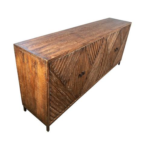 Bally Medium Brown Antique Wood Finish Sideboard