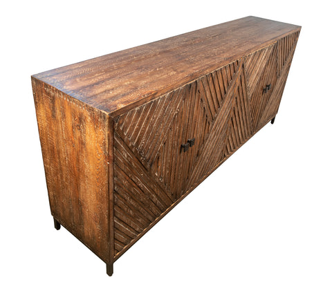Bally Medium Brown Antique Wood Finish Sideboard