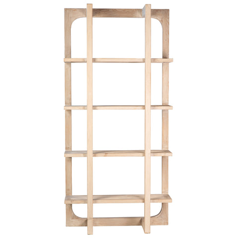 Agno Light Warm Wash with Water Base Sealed Finish Bookcase