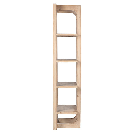 Agno Light Warm Wash with Water Base Sealed Finish Bookcase