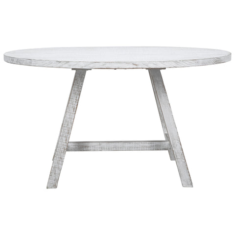 Agno Whitewash with Water Base Sealed Finish Dining Table
