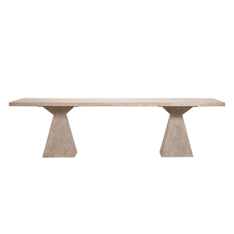 Ellery Light Warm Wash Sealed Finish Dining Table