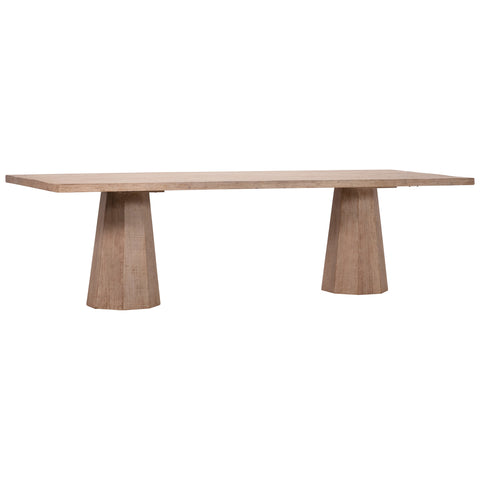 Jansen Light Warm Wash Finish Dining Table