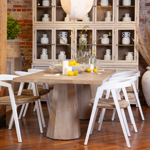 Jansen Light Warm Wash Finish Dining Table