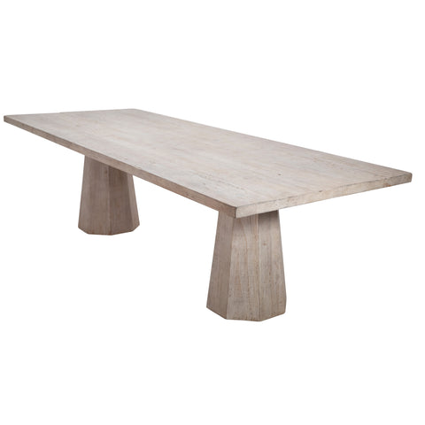 Jansen Light Warm Wash Finish Dining Table