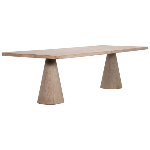 Zaya Light Warm Wash Sealed Finish Dining Table