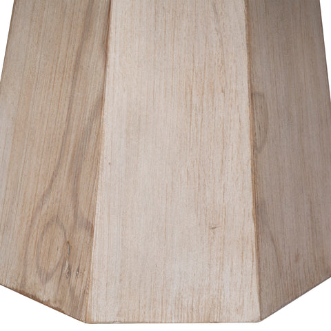 Jansen Light Warm Wash Finish Round Dining Table