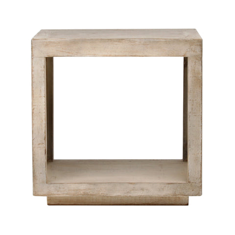 Viera Light Warm Wash Finish Side Table