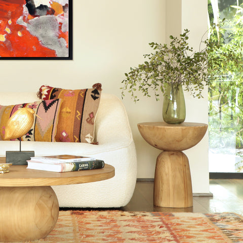 Cabrera Natural Finish Side Table