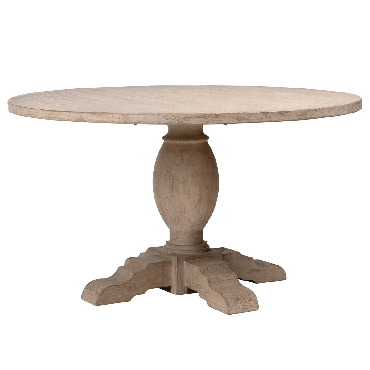 Bardot Light Warm Wash Sealed Finish Dining Table