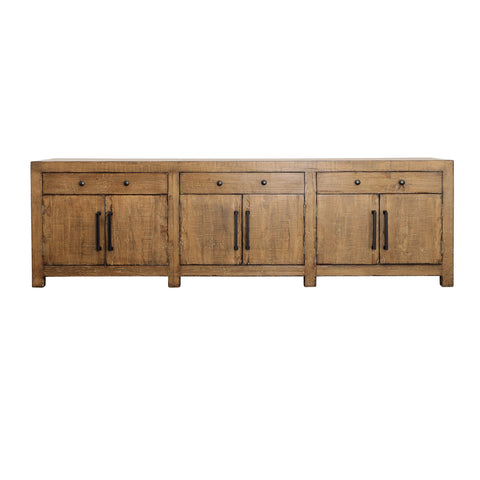 Conte Antique Medium Brown Wood Finish Sideboard