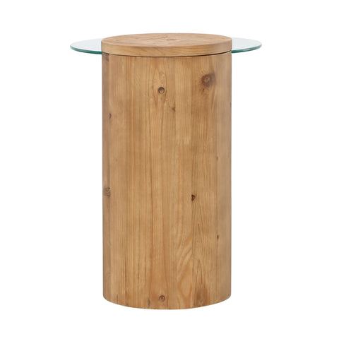 Verso Natural Finish Side Table