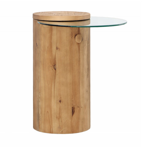 Verso Natural Finish Side Table