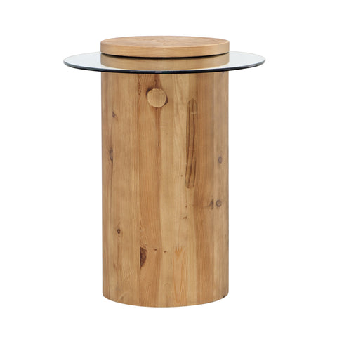 Verso Natural Finish Side Table