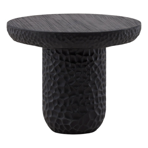 Daire Matte Black Side Table
