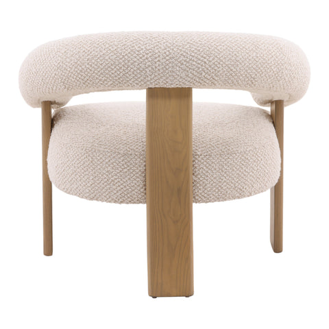 Frankie Cream and Natural Occasional Chair