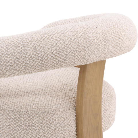 Frankie Cream and Natural Occasional Chair
