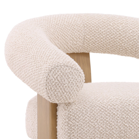 Frankie Cream and Natural Occasional Chair