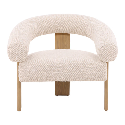 Frankie Cream and Natural Occasional Chair