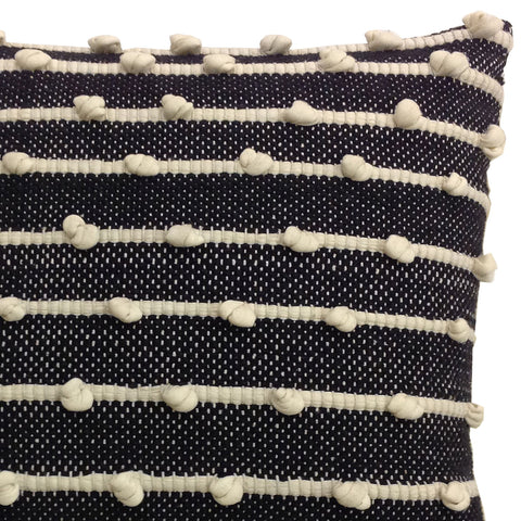 Ernest Black and Ivory Pillow