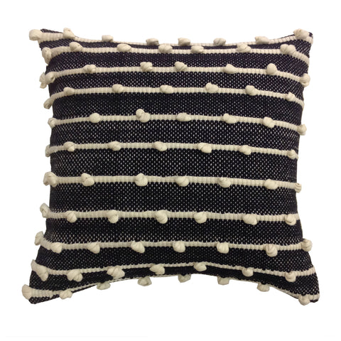 Ernest Black and Ivory Pillow